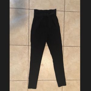 Women ruffles top dressy pants